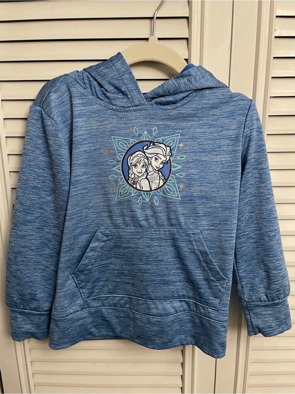 Disney Frozen 3T Blue Elsa & Anna Hooded Sweatshirt